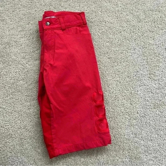 POC Sweden Men Mountain Biking Shorts Red Size XS 12.5” Inseam Outdoor Active. - Picture 12 of 14